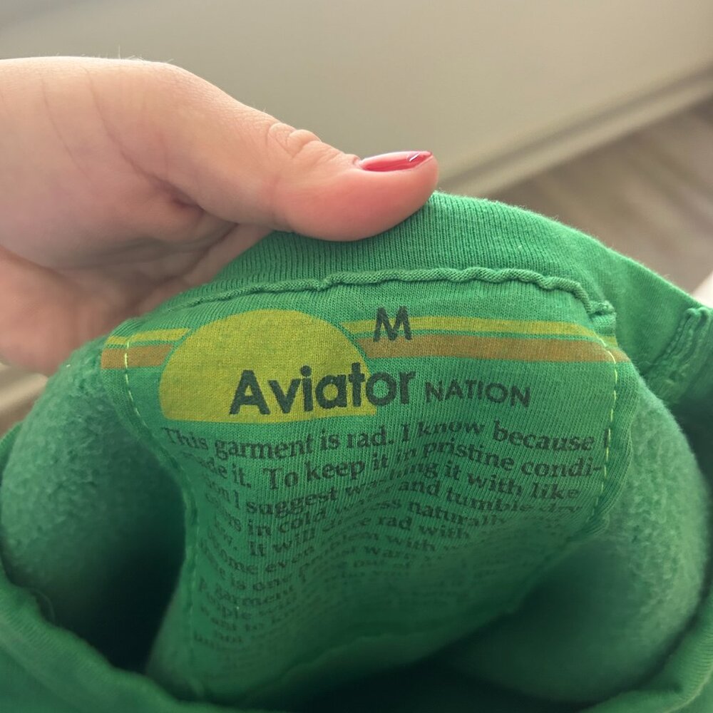 Green aviator nation crewneck - Picture 3 of 3